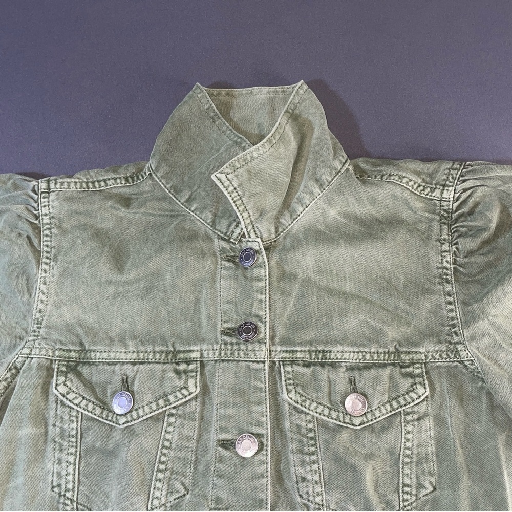 GAP Light Olive Jean Jacket - Picture 3 of 10